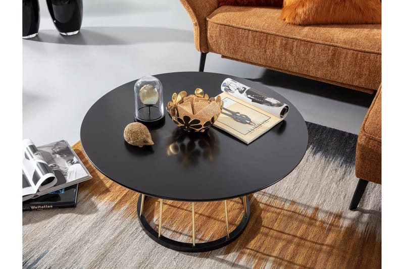 Wilhem Soffbord 80 cm Rektangulär Wohnling Black - Møbler - Borde - Sofabord