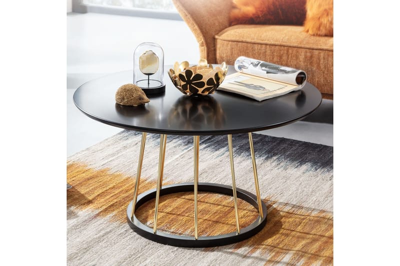 Wilhem Soffbord 80 cm Rektangulär Wohnling Black - Møbler - Borde - Sofabord