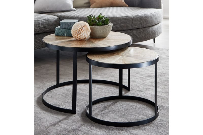 Willowdale Indskudsbord 60 cm Rund - Mørkegrå / sort - Møbler - Borde - Sofabord