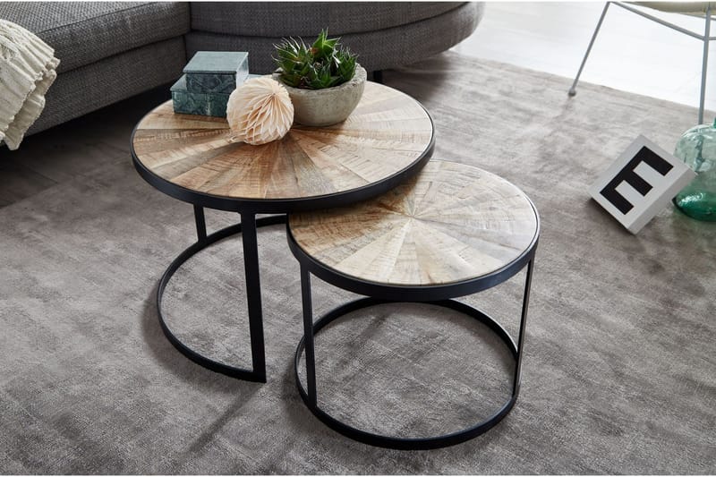 Willowdale Indskudsbord 60 cm Rund - Mørkegrå / sort - Møbler - Borde - Sofabord