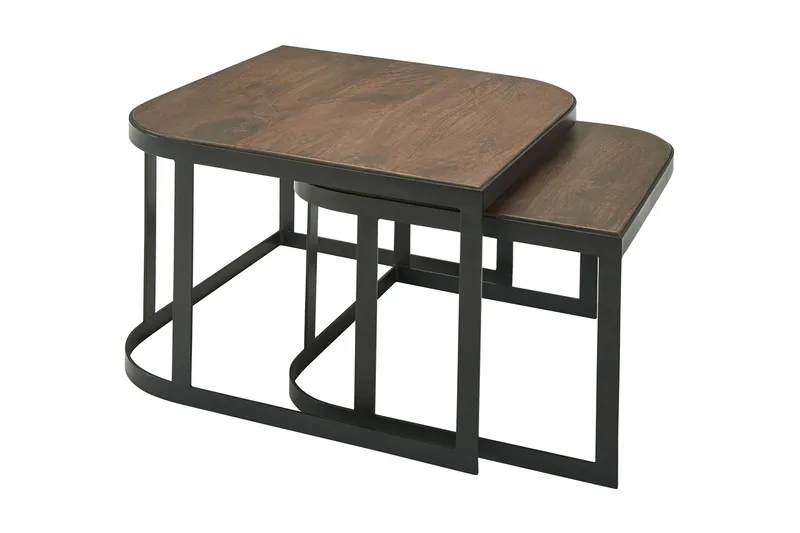 Willowdale Indskudsbord 60 cm, Teak / sort