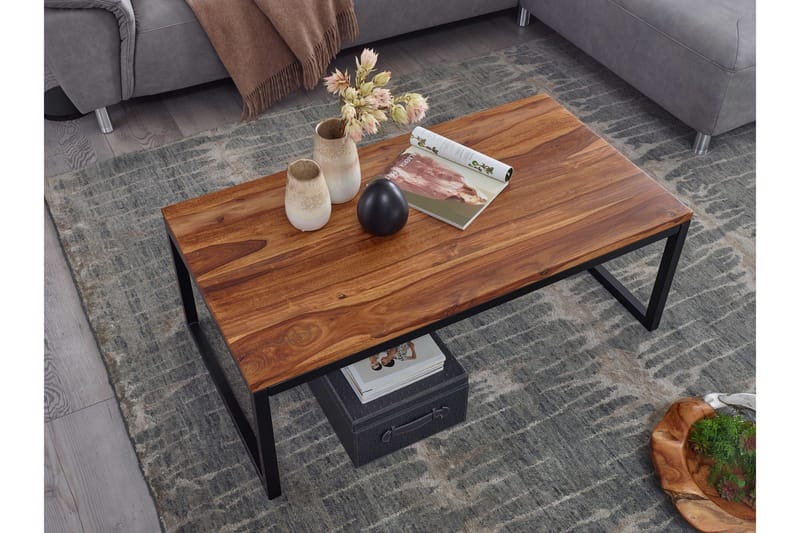 Willowdale Sofabord 110 cm - Teak/Sort - Møbler - Borde - Sofabord