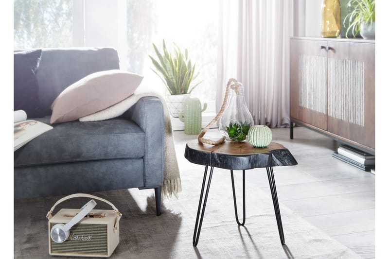 Willowdale Sofabord 40 cm Rund - Brun / sort - Møbler - Borde - Sofabord