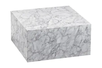 Willowdale Sofabord 60 cm Marmormønster - Hvid/Grå - Møbler - Borde - Sofabord