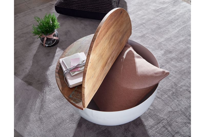 Willowdale Sofabord 60 cm Rund - Brun / hvid - Møbler - Borde - Sofabord