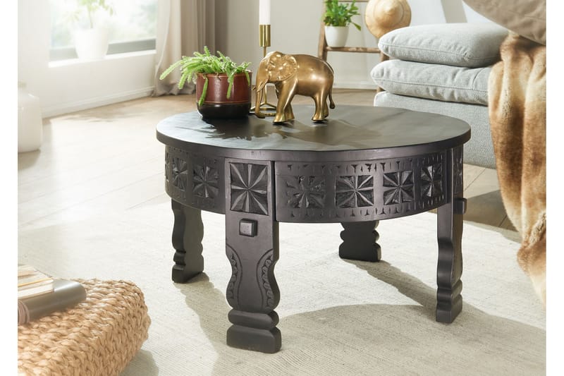Willowdale Sofabord 60 cm Rundt - Sort - Møbler - Borde - Sofabord