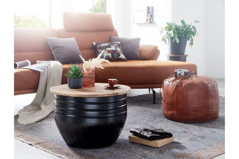 Willowdale Sofabord cm Rund - Brun / sort - Møbler - Borde - Sofabord