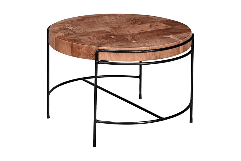 Willowdale Sofabord cm Rund, Brun / sort
