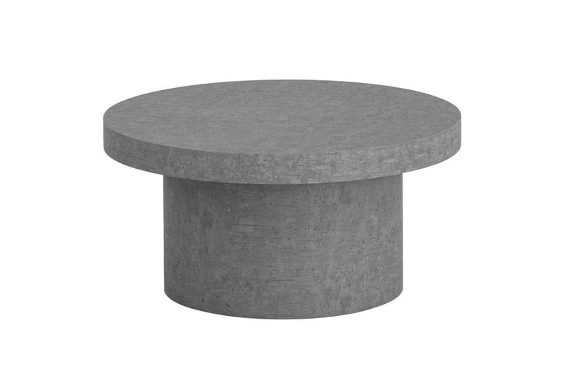 Sofabord Wohnling 60 cm stuebord sofabord rundt lille sofabord moderne Grå - Grå - Møbler - Borde - Sofabord