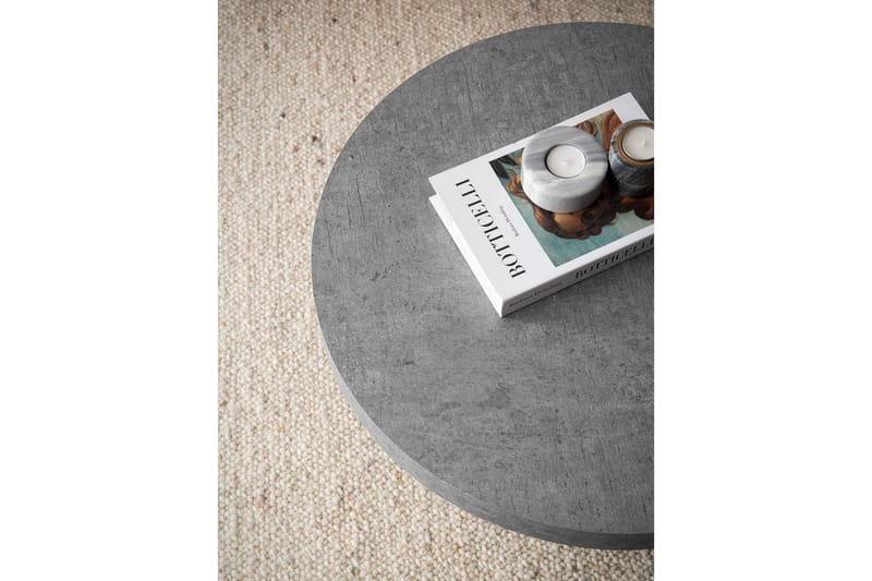 Sofabord Wohnling 60 cm stuebord sofabord rundt lille sofabord moderne Grå - Grå - Møbler - Borde - Sofabord