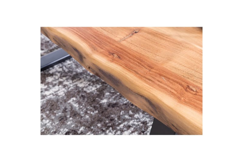 Sofabord Wohnling Gaya Massivt Akaciatræ Kant Look Landlig - Møbler - Borde - Sofabord