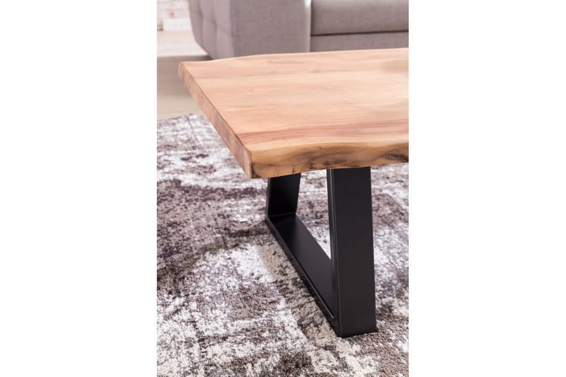 Sofabord Wohnling Gaya Massivt Akaciatræ Kant Look Landlig - Møbler - Borde - Sofabord