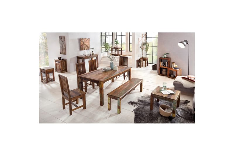 Sofabord Wohnling Kolkutta Genanvendt Massivt Træ Håndlavet Landhus Sle - Møbler - Borde - Sofabord