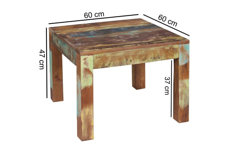 Sofabord Wohnling Kolkutta Genanvendt Massivt Træ Håndlavet Landhus Sle - Møbler - Borde - Sofabord