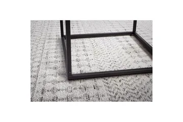Sofabord Wohnling Kvadratisk glas 58 cm klassisk metalramme moderne - Møbler - Borde - Sofabord