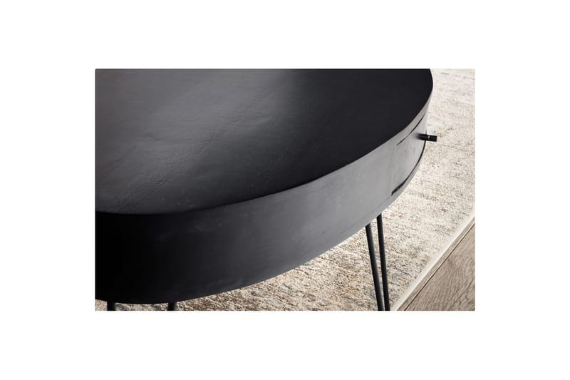 Sofabord Wohnling Massivt træ 100 cm oval med skuffe landstil - Møbler - Borde - Sofabord