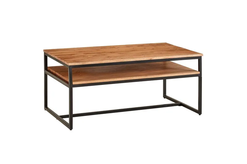 Sofabord Wohnling Massivt træ 100 cm rektangulær med bakke moderne, undefined