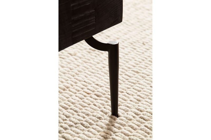 Sofabord Wohnling massivt træ 60 cm kube, kvadrat, moderne stil Sort - Sort - Møbler - Borde - Sofabord