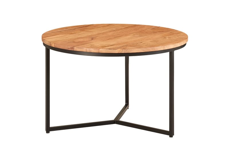 Sofabord Wohnling Massivt træ 60 cm rund Moderne - Møbler - Borde - Sofabord
