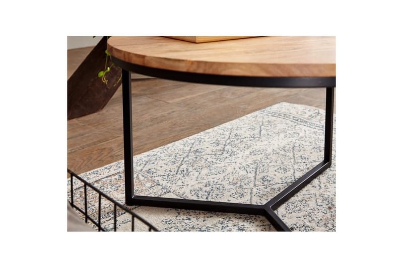 Sofabord Wohnling Massivt træ 60 cm rund Moderne - Møbler - Borde - Sofabord