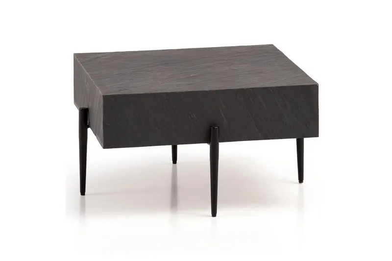 Sofabord Wohnling Massivt træ kvadratisk moderne stenlook moderne, undefined