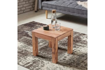 Sofabord Wohnling Massivt træ landhus klassisk håndlavet 45x45 cm, Akacietræ - 45x45 cm, Akacietræ - Møbler - Borde - Sofabord