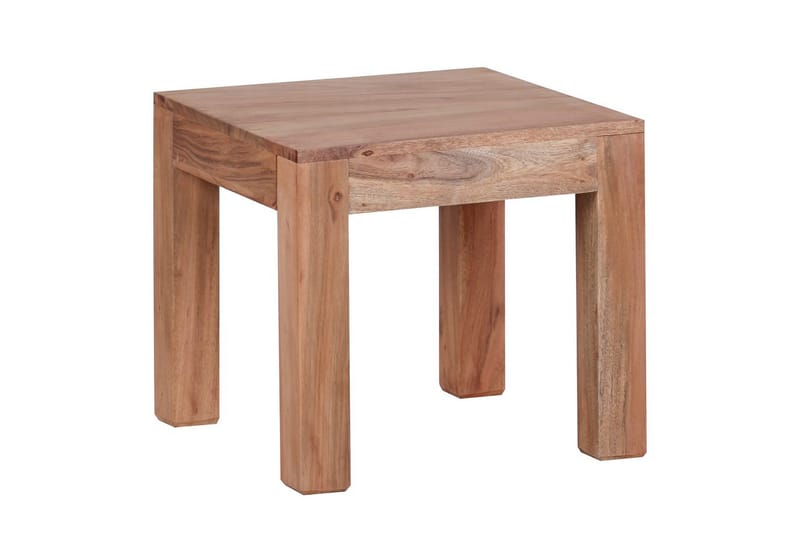Sofabord Wohnling Massivt træ landhus klassisk håndlavet 45x45 cm, Akacietræ - 45x45 cm, Akacietræ - Møbler - Borde - Sofabord