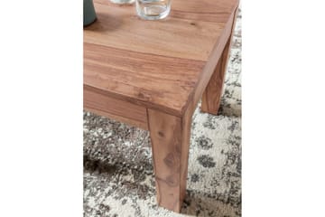Sofabord Wohnling Massivt træ landhus klassisk håndlavet 45x45 cm, Akacietræ - 45x45 cm, Akacietræ - Møbler - Borde - Sofabord