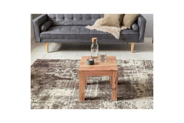 Sofabord Wohnling Massivt træ landhus klassisk håndlavet 45x45 cm, Akacietræ - 45x45 cm, Akacietræ - Møbler - Borde - Sofabord