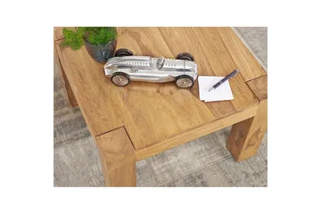 Sofabord Wohnling Massivt træ landhus klassisk håndlavet 60x60 cm, Akacietræ - 60x60 cm, Akacietræ - Møbler - Borde - Sofabord