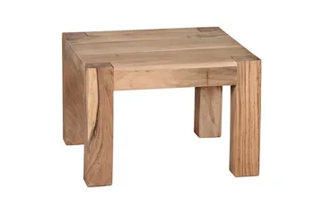 Sofabord Wohnling Massivt træ landhus klassisk håndlavet 60x60 cm, Akacietræ - 60x60 cm, Akacietræ - Møbler - Borde - Sofabord