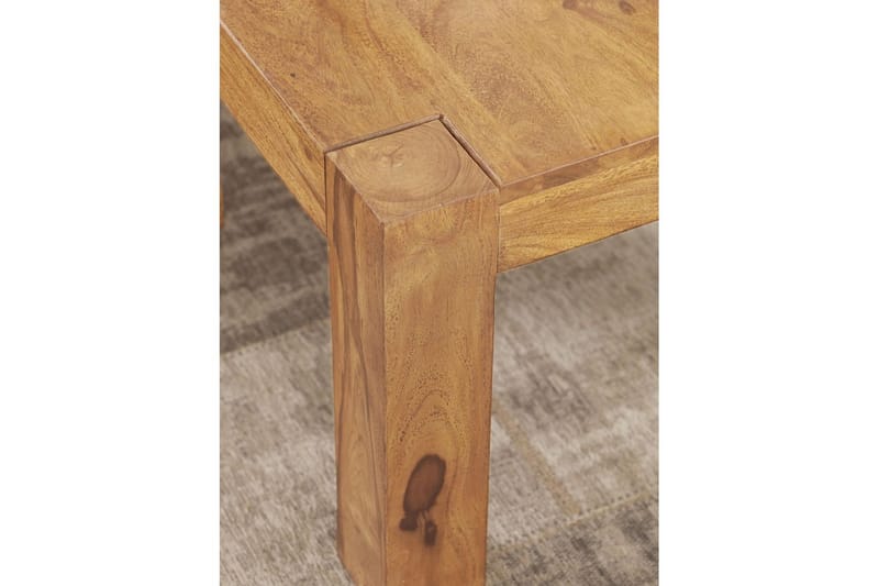 Sofabord Wohnling Massivt træ landhus klassisk håndlavet 60x60 cm, Akacietræ - 60x60 cm, Akacietræ - Møbler - Borde - Sofabord