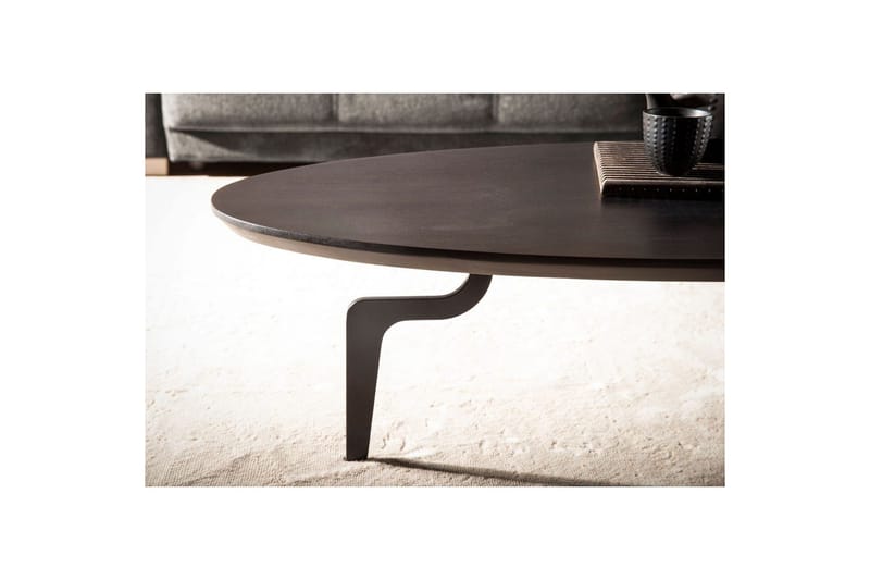 Sofabord Wohnling Massivt træ oval 86 cm Moderne - Møbler - Borde - Sofabord
