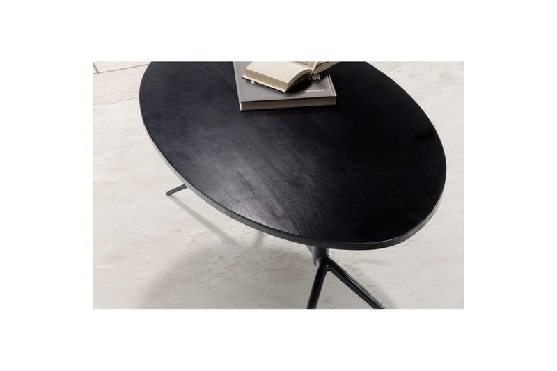Sofabord Wohnling Massivt træ oval 90 cm Moderne - Møbler - Borde - Sofabord
