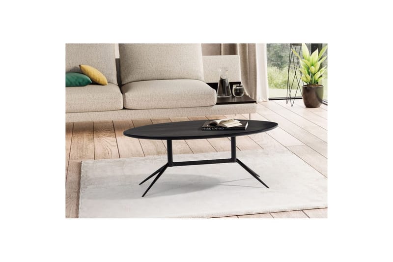 Sofabord Wohnling Massivt træ oval 90 cm Moderne - Møbler - Borde - Sofabord