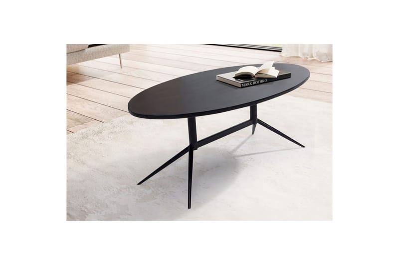 Sofabord Wohnling Massivt træ oval 90 cm Moderne - Møbler - Borde - Sofabord