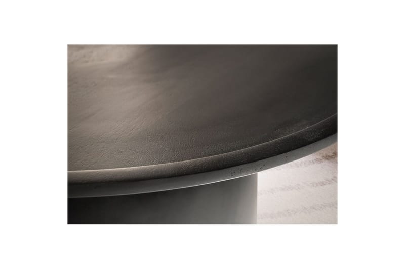 Sofabord Wohnling Massivt træ rund 60 cm cylinder stil base klassisk moderne - Møbler - Borde - Sofabord