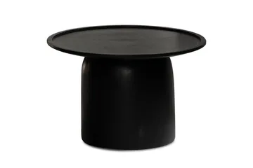 Sofabord Wohnling Massivt træ rund 60 cm cylinder stil base klassisk moderne - Møbler - Borde - Sofabord