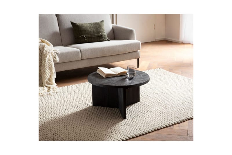 Sofabord Wohnling Massivt træ rund 60 cm klassisk bund landstil - Møbler - Borde - Sofabord