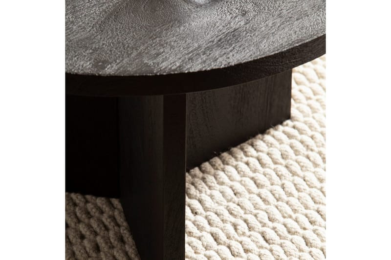 Sofabord Wohnling Massivt træ rund 60 cm klassisk bund landstil - Møbler - Borde - Sofabord