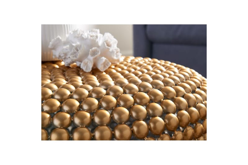 Sofabord Wohnling Metall Rund 60 cm Halvkugle Overflade Moderne - Møbler - Borde - Sofabord