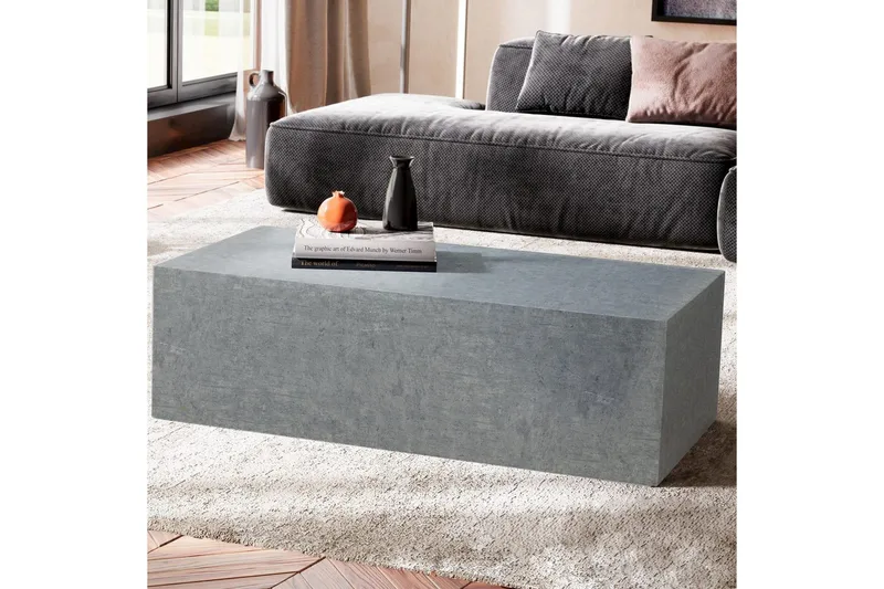 Sofabord Wohnling Monobloc betonlook grå moderne - Møbler - Borde - Sofabord