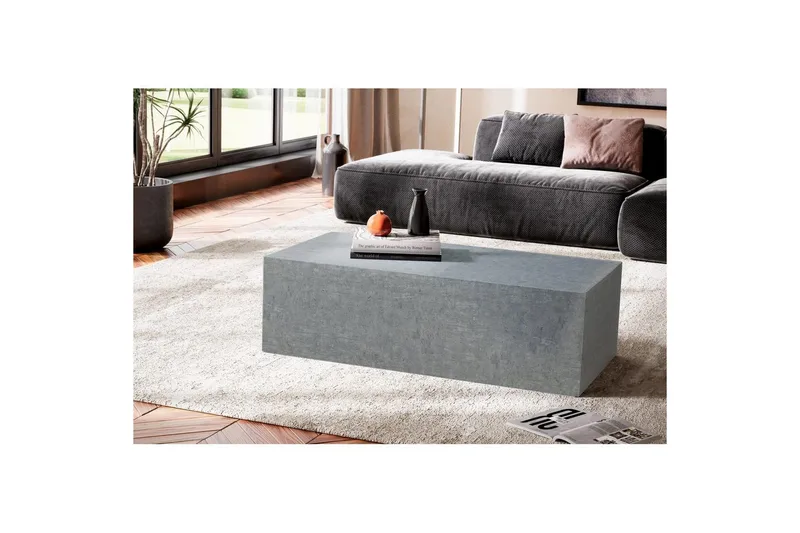 Sofabord Wohnling Monobloc betonlook grå moderne - Møbler - Borde - Sofabord