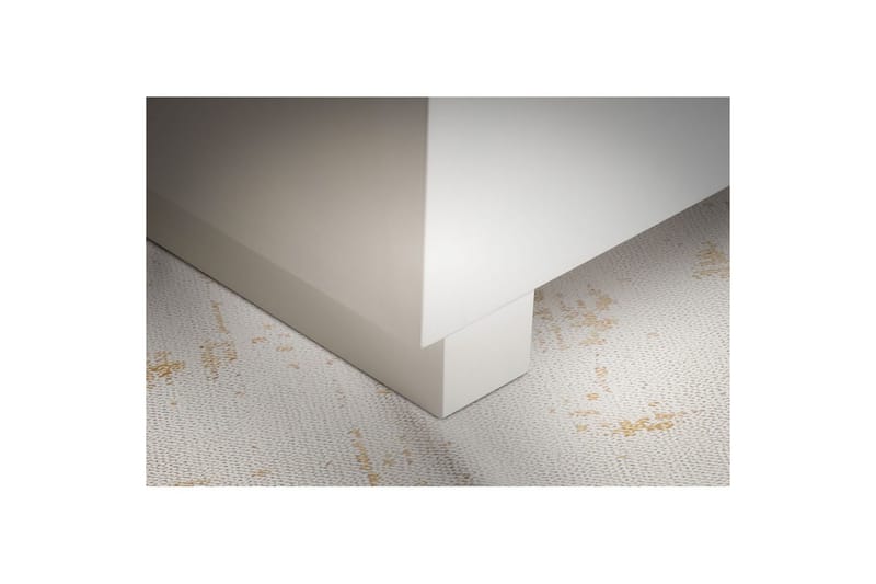 Sofabord Wohnling MONOBLOC moderne look, 60x60x35 cm, løberben Hvid - Hvid - Møbler - Borde - Sofabord