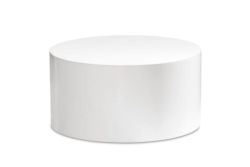 Sofabord Wohnling MONOBLOC rundt 60 cm, moderne stil Hvid - Hvid - Møbler - Borde - Sofabord