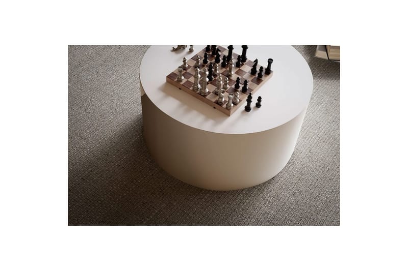 Sofabord Wohnling MONOBLOC rundt 60 cm, moderne stil Hvid - Hvid - Møbler - Borde - Sofabord