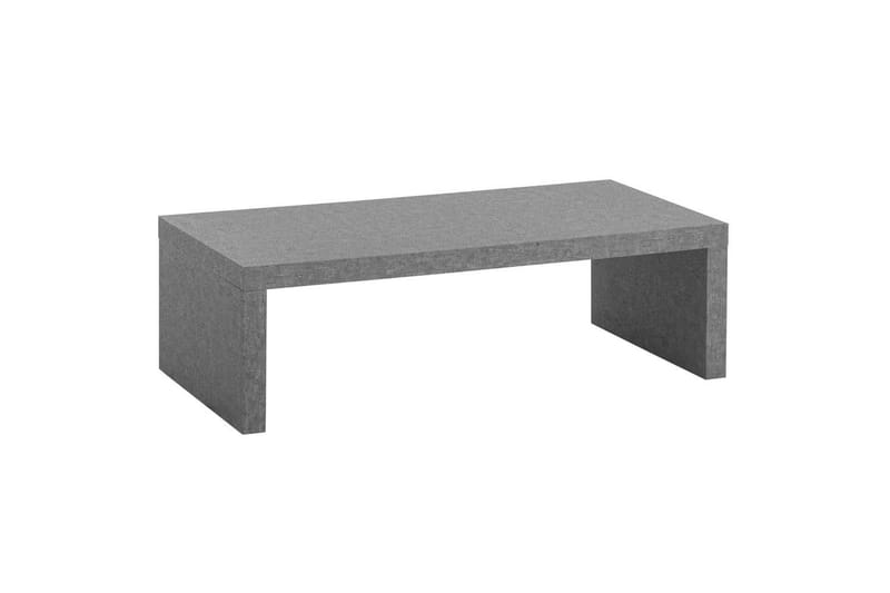Sofabord Wohnling rektangulær 110 cm, stenoptik, moderne look Grå - Grå - Møbler - Borde - Sofabord