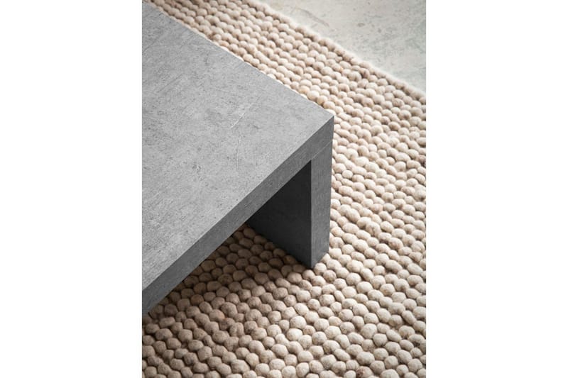 Sofabord Wohnling rektangulær 110 cm, stenoptik, moderne look Grå - Grå - Møbler - Borde - Sofabord