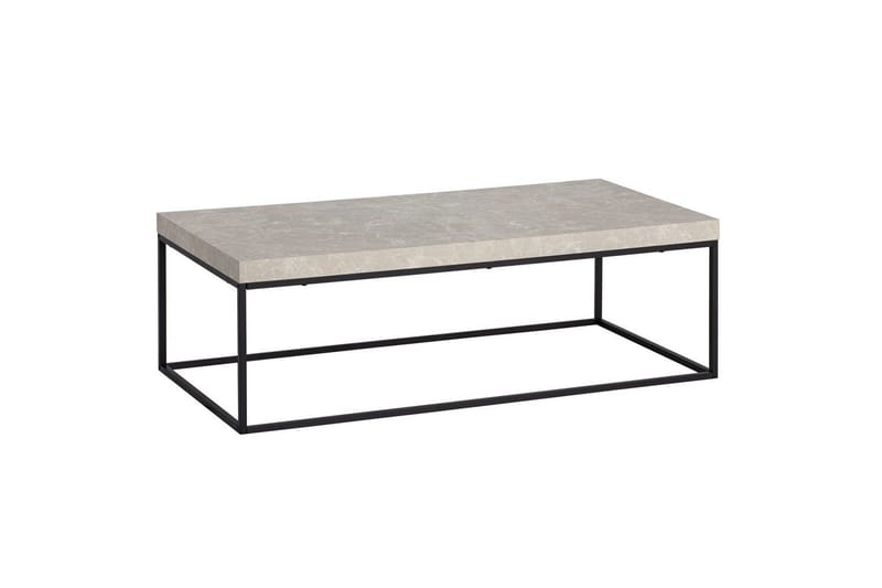 Sofabord Wohnling rektangulær 120 cm, stenoptik, moderne look Beige - Beige - Møbler - Borde - Sofabord