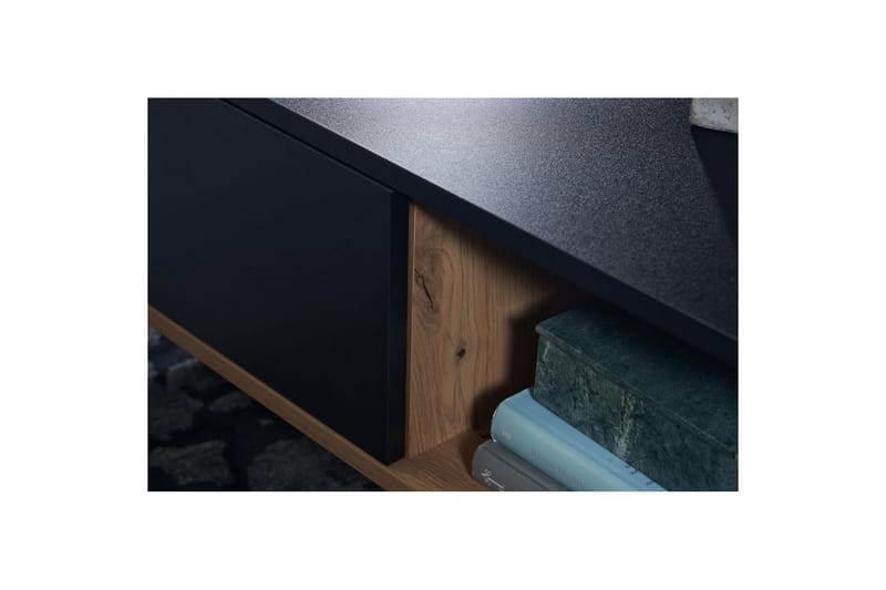 Sofabord Wohnling Rektangulær MDF eg look med stor skuffe bakke moderne look - Møbler - Borde - Sofabord